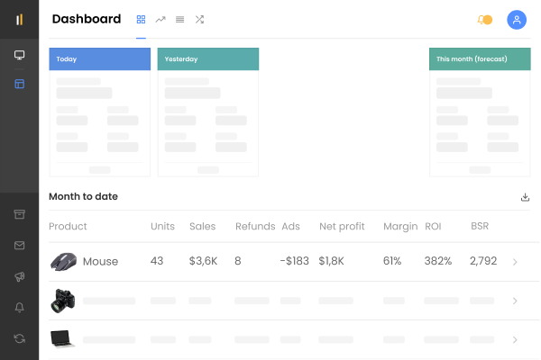 sellerboard profit analytics dashboard graphic